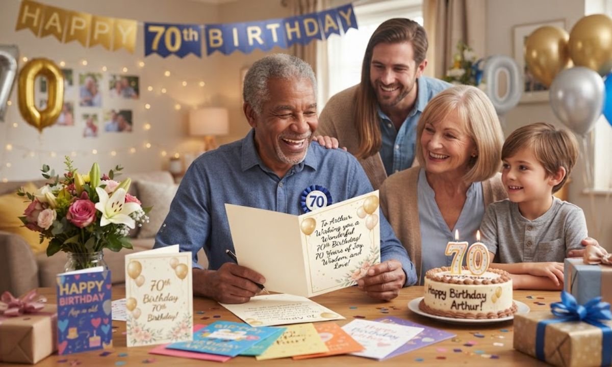 70TH BIRTHDAY CARD