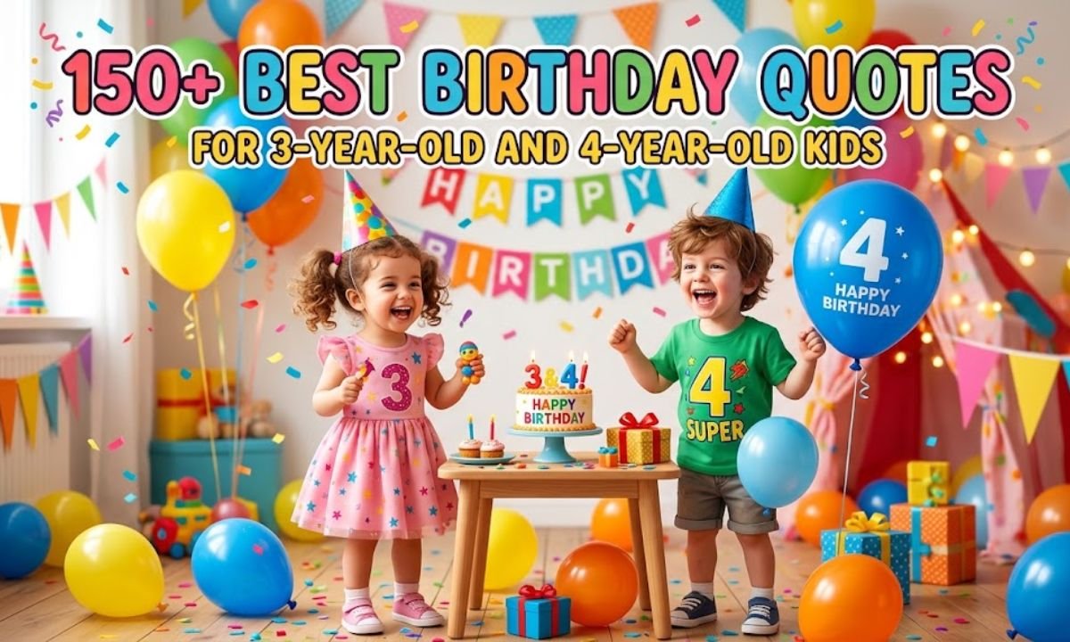 3 to 4 year old kids birthday wishes