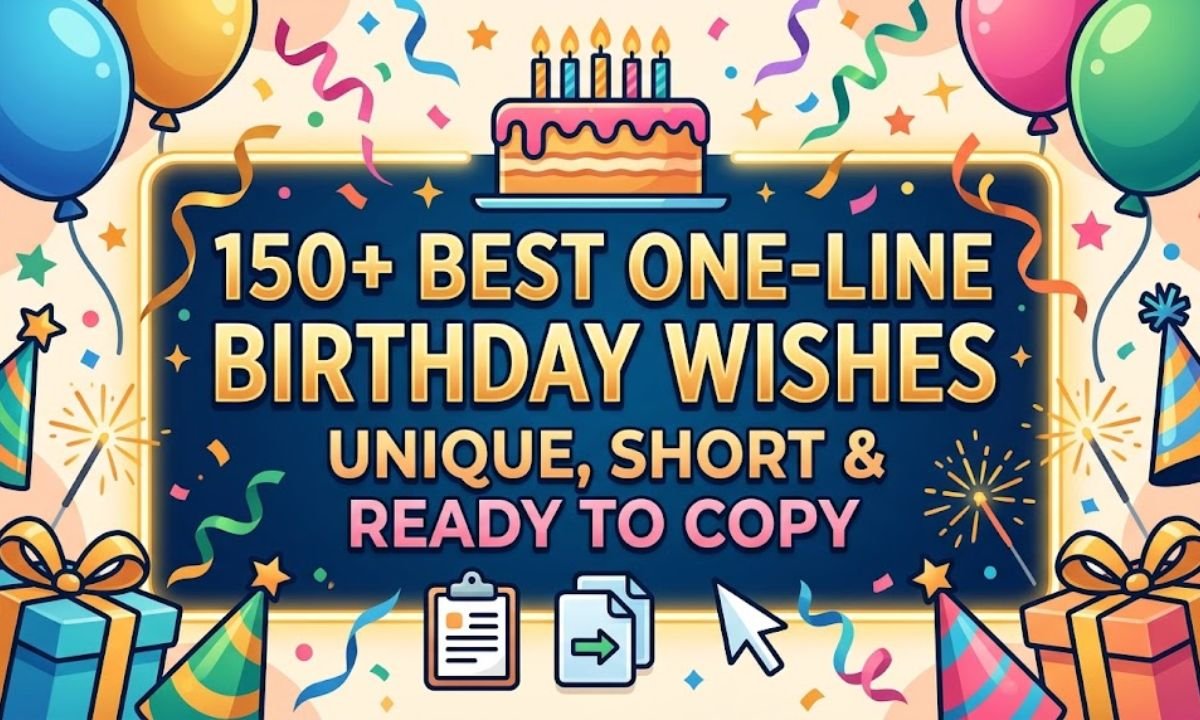 one line birthday wishes