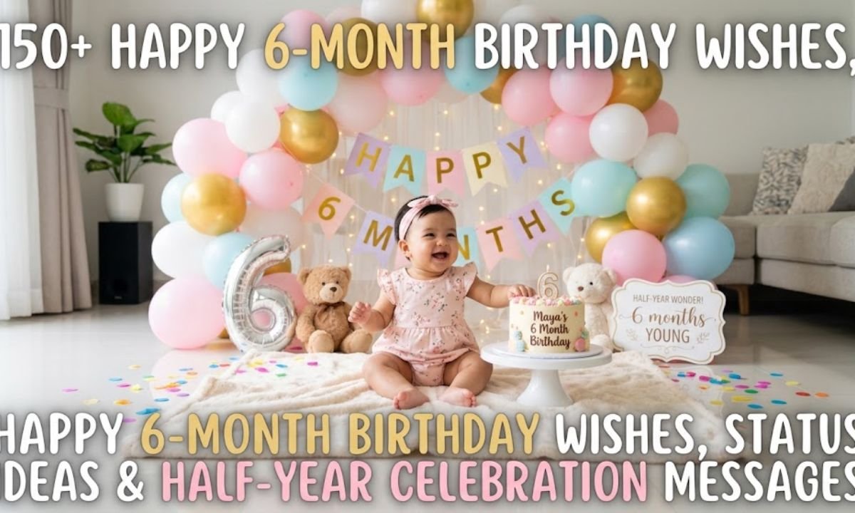 6 MONT BIRTHDAY WISHES